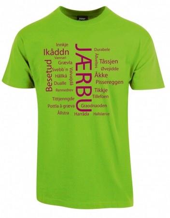 Jærbu T-skjorte grønn/lilla
