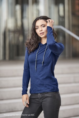 Fashion L/S Hooded Tee (w)