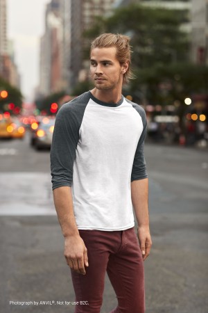 Tri-Blend 3/4 Sleeve Raglan (u)
