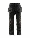 Service trousers with stretch panels Svart thumbnail